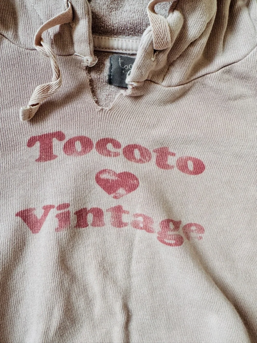 Tocoto Vintage Toddler Girl 18M Pink Neutral Designer Hoodie Romper Ears